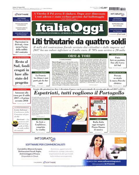 Italia oggi : quotidiano di economia finanza e politica